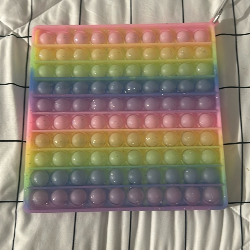 Rainbow square pop it